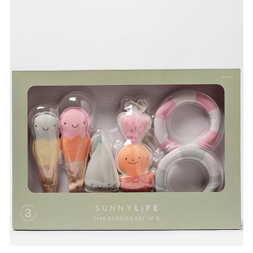 Sunnylife
Kids Dive Buddies Cotton Candy 6-Piece Set